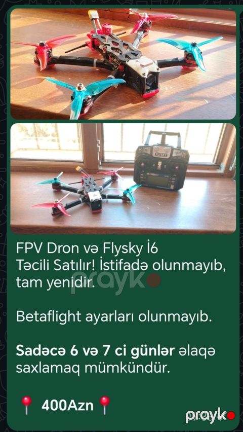 FPV dron və Flysky i6 satılır. Hər bir şey tam yenidir, istifadə — Masazır