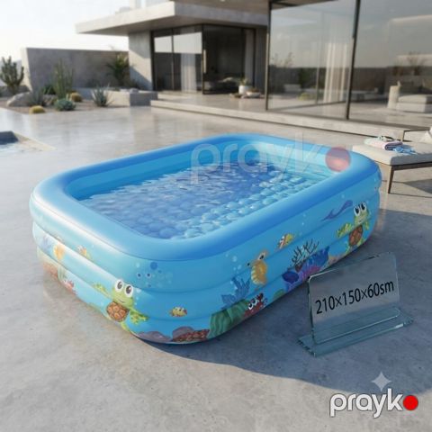 Şişmə hovuz HP944792, 880 L, düzbucaq, Göy, 210x150x60 sm — Bakı