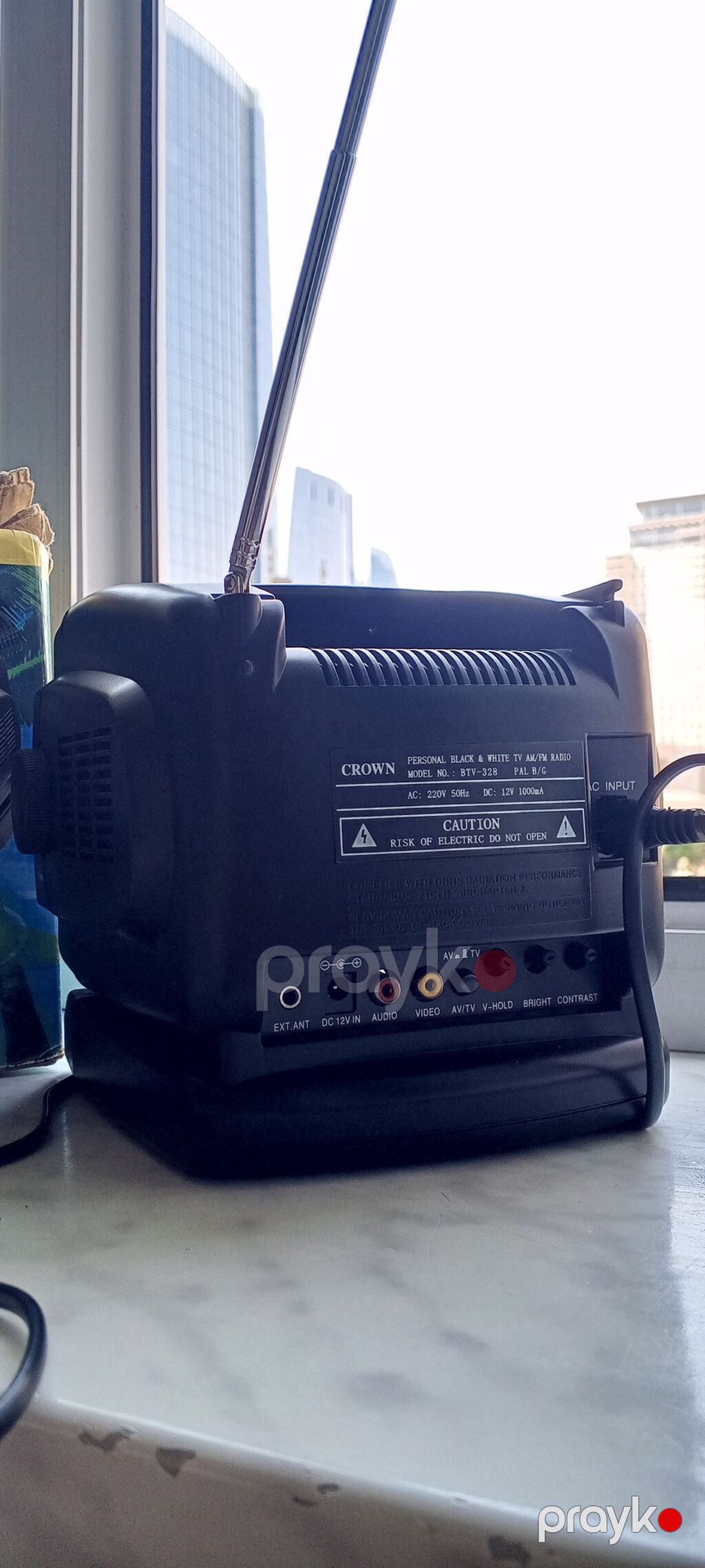 Salam Satiram Crown Portable 5.5 B/W TVteleviziya və Am/fm — TV və Video, Bakı (4)