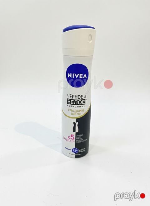 Dezodorant-antiperspirant Nivea Nivea Черное и белое Невидимый Гладкий Шелк 72H, 150 ml — Bakı