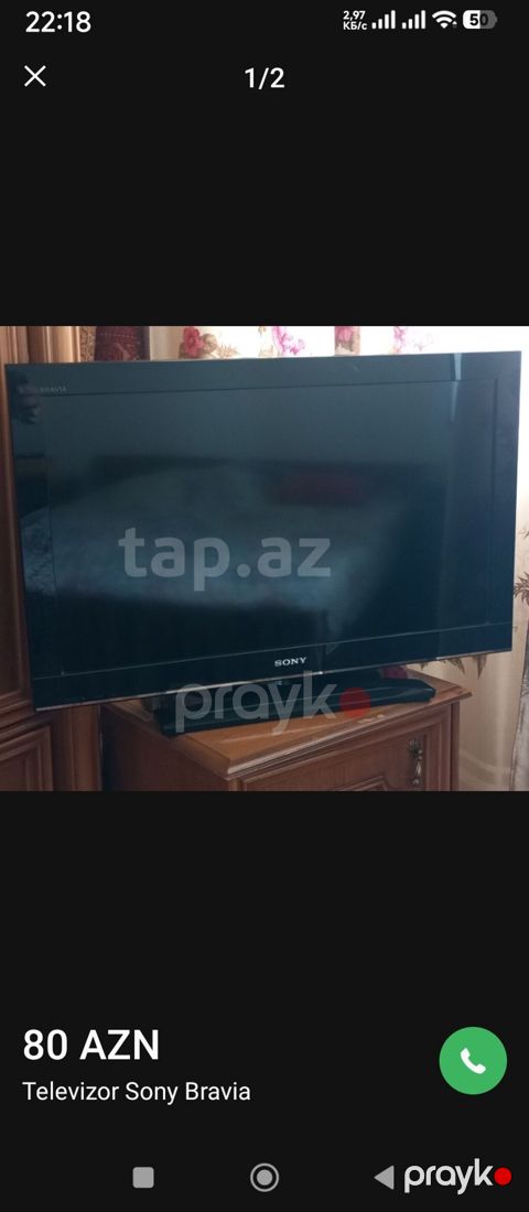 Sony Bravia LCD TV – Model KDL-32BX350 - Ekran: 32 düym - Tip: LCD TV — Bakı