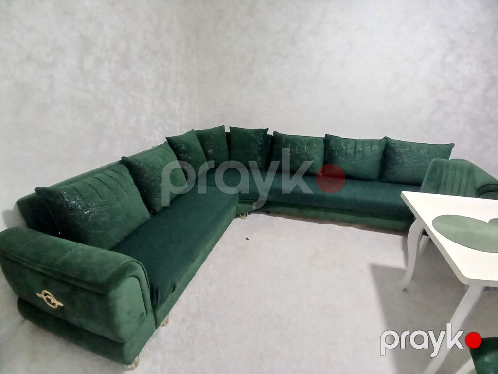 Künc divan, Qonaq otağı üçün, Vеlur parça — Divanlər, Mehdiabad (2)