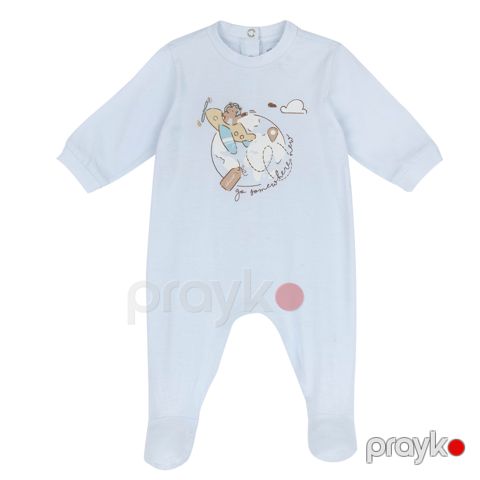 Oğlanlar üçün bodi Chicco 9102088000000-21, mavi, pambıq, ölçü 9 ay — Bakı