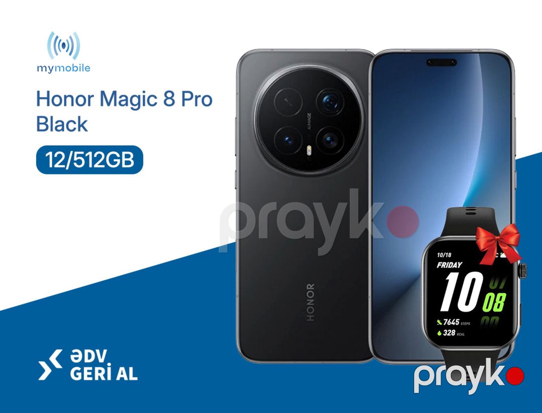 Honor Magic 8 Pro 12/512GB Sky Cyan — Smartfonlar, Bakı (2)
