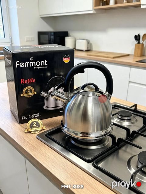 Çaydan Fermont FMT-3287, paslanmayan polad, gümüşü, 3 l — Bakı