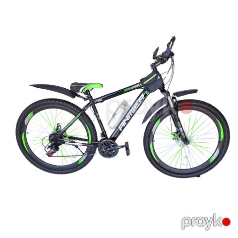Dağ velosipedi Anmier ANM2602YSL, qara/yaşıl — Bakı