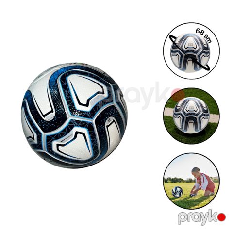 Futbol topu Collosseum 5020, 68 sm, ağ/qara/göy — Bakı