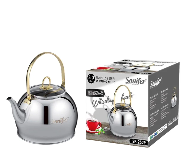 Çaydan Sonifer SF-2529, paslanmayan polad, gümüşü, 3 l — Etrend.az — Kitchen appliances