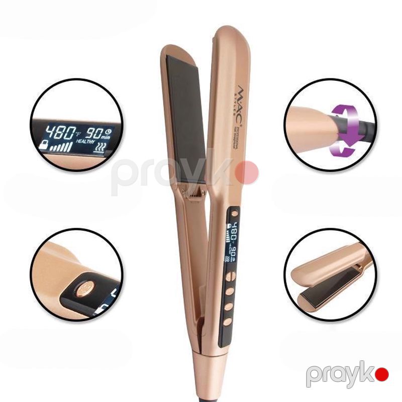 MAC Styler MC2095A Peşəkar Keramik Saç Düzləşdirici 480°F — Saç burmağa və düzəltməyə, Bakı (3)