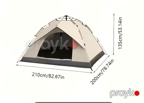 Geniş ailəvi düşərgə çadırı Ölçülər: - Uzunluq: 210 sm (82.67 in) — Bakı