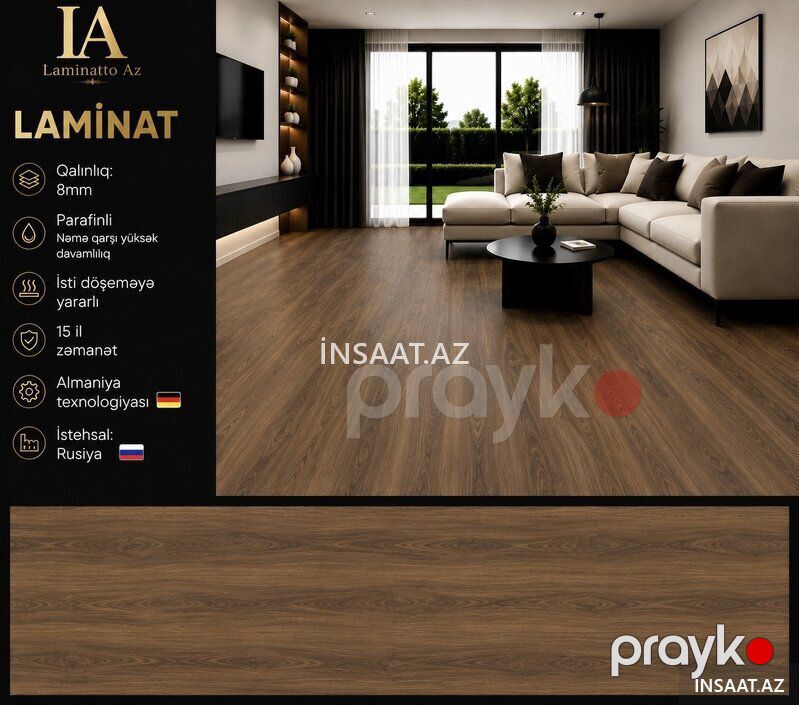 Laminat 8mm — Döşəmə örtükləri, Bakı (3)