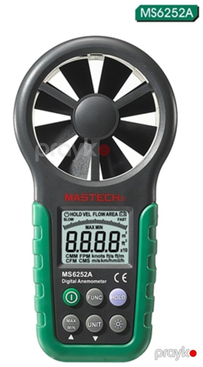 Külək hava axını və temperatur ölçən Anemometr Mastech MS6252A — Təmir və inşaat, Bakı (2)