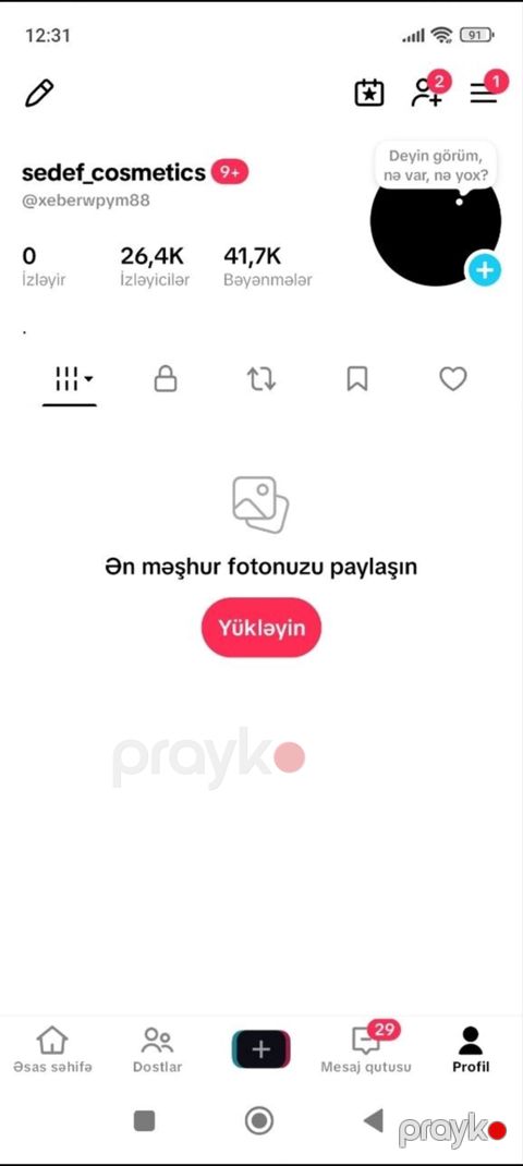 Xidmət: Sosial media profilinin idarə edilməsi və brendin təqdimatı — Mehdiabad