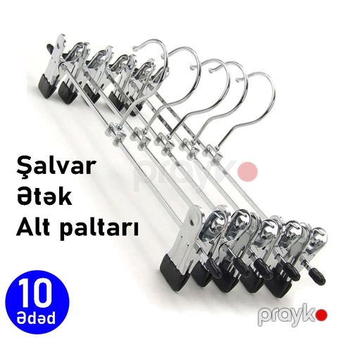 Asılqan dəsti şalvar üçün, 10 ədəd, metal — Bakı