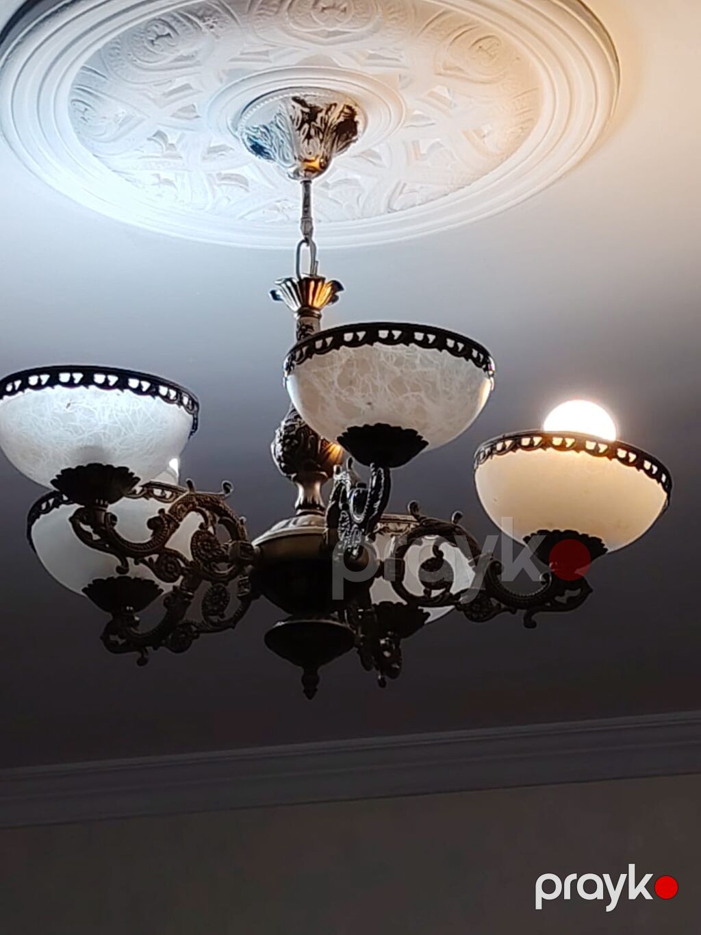 Çılçıraq, 5 lampa, Metal — Tavan is?qlar? v? cilc?raqlar, Digah (3)
