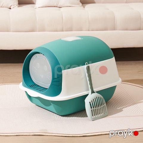 Pişiklər üçün tualet-evcik cathome_645, qapalı, 36x50x35 sm, firuzəyi — Bakı