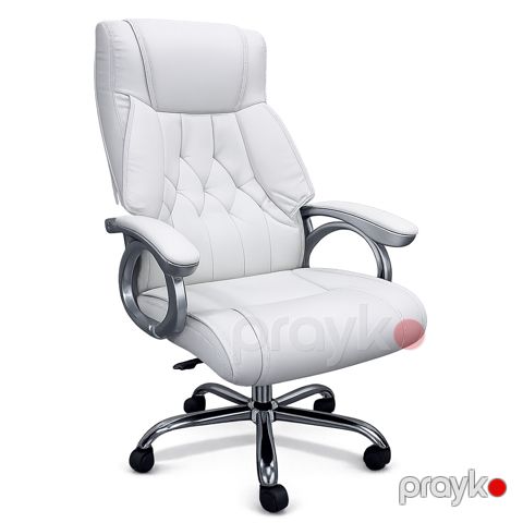 Ofis kreslosu, ağ, 60x53x132 sm — Bakı