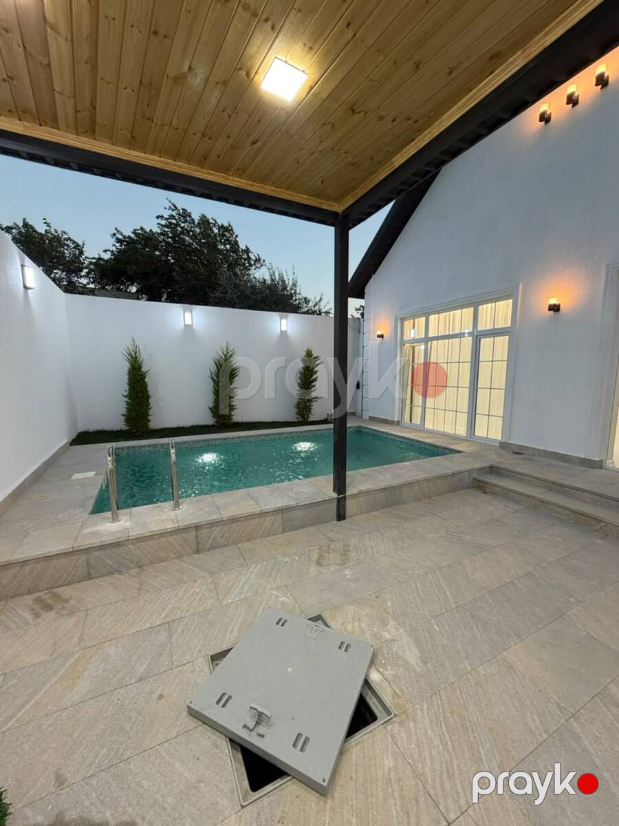 Satılır 4 otaqlı həyət evi/bağ evi 130 m² — Ev, villa, Bakı (4)