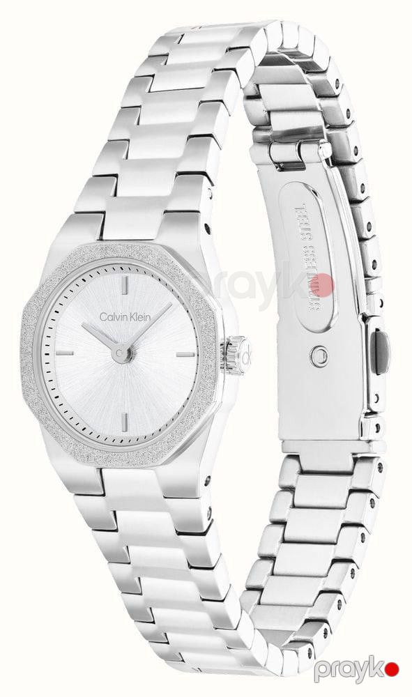Qadın qol saatı Calvin Klein CK 25100141, paslanmaz polad korpus və braslet, mineral şüşə, kvars mexanizm (Yaponiya), 3 atm suya davamlı, 23 mm diametr - CK 25100141 — Mallar, Bakı (2)