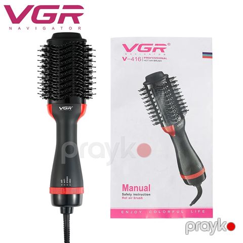 VGR Professional 2-də 1 Arada Saç Qurutma Feni 3 Temperatur Parametri Saç Düzləşdirici Daraq Fen V-416 — Bakı