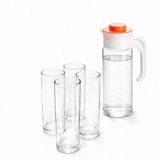 Su qabı+stəkan dəsti şüşə 1.2L+240ML — Omid.az — Ev üçün məhsullar