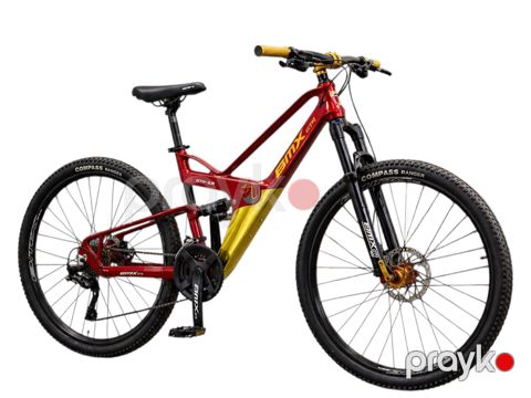 Dağ velosipedi BMX GTR 555_JU191, 26", qırmızı/qızılı — Bakı