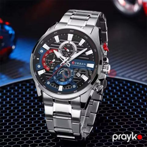 Kişi qol saatı Curren CN 8415 Silver — Bakı