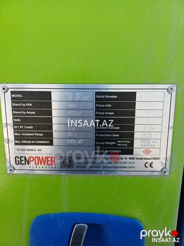 Generator satışı və icarəsi — Keçici avadanlıqlar, Bakı (4)