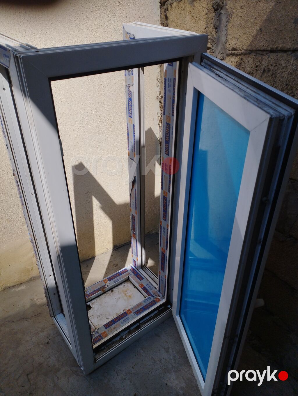 PVC qapı bloku - Material: ağ rəngli PVC profil - Komplekt: qutu — Pəncərələr, qapılar, balkonlar, Bakı (4)