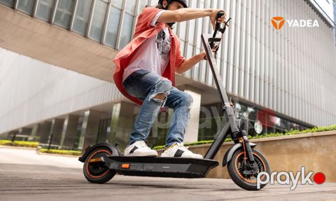 Elektrik skuter "Yadea KS5 White/Black and Blue/Grey" — Bakı