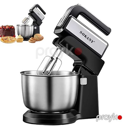 Sokany CX-6652 500W Stand Mikser – 3.5L Paslanmayan Polad Qab, Xəmir və Kremlər üçün — Bakı