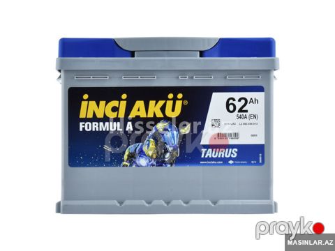 Akkumulyator Inci Aku Formula 62 Ah — Bakı