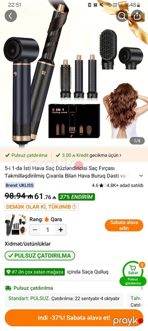 Temudan 61 manata almışam 25 manata satıram təp təzə qalıb 2 dəfə — Digah