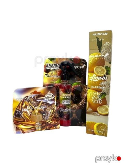 Ətirlər dəsti Tam hədiyyə 3-lü - Limon-BlackBerry-Kəhrəba-0258 — Bakı
