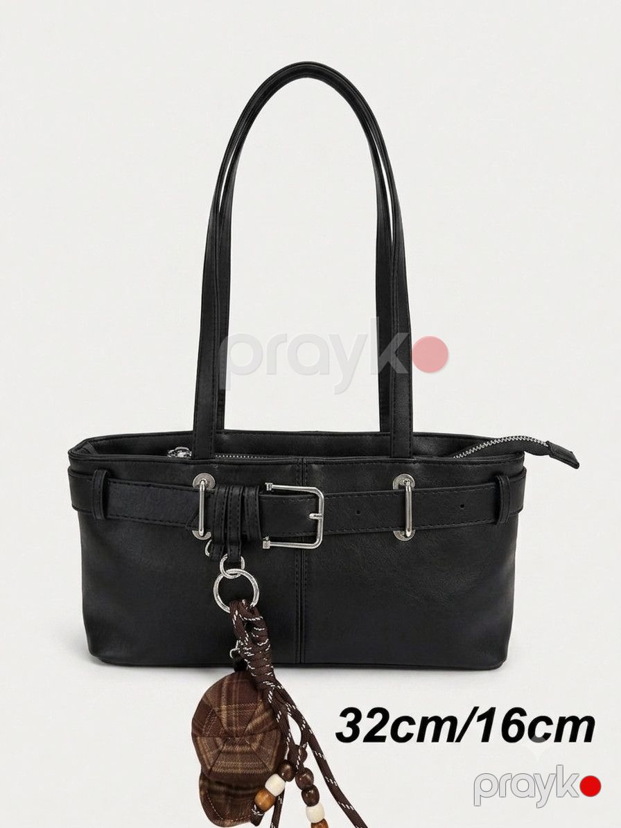 Çiyin çantası No brand, Kross-bodi çanta, Qara, Eko dəri, 32 sm — Mallar, Bakı (2)