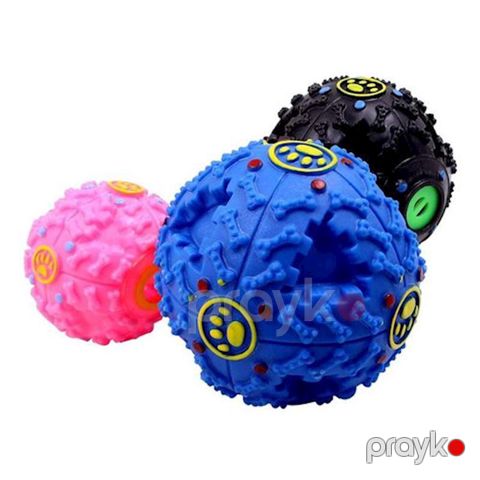 Top Zoomir itlər və pişiklər üçün, məzə üçün dispenser ilə, müxtəlif rənglər 7.5 sm — Bakı