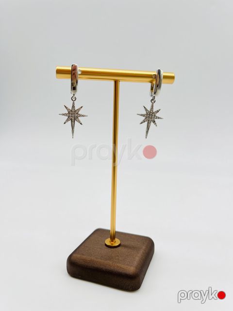 Sırğalar qadınlar üçün P-33, paslanmayan polad — Bakı