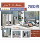 Yataq otağı dəsti – 780 Komplekt: 1 ədəd çarpayı, 2 ədəd tumba, 1 — Aile mebel — Yataq otağı mebel dəstləri