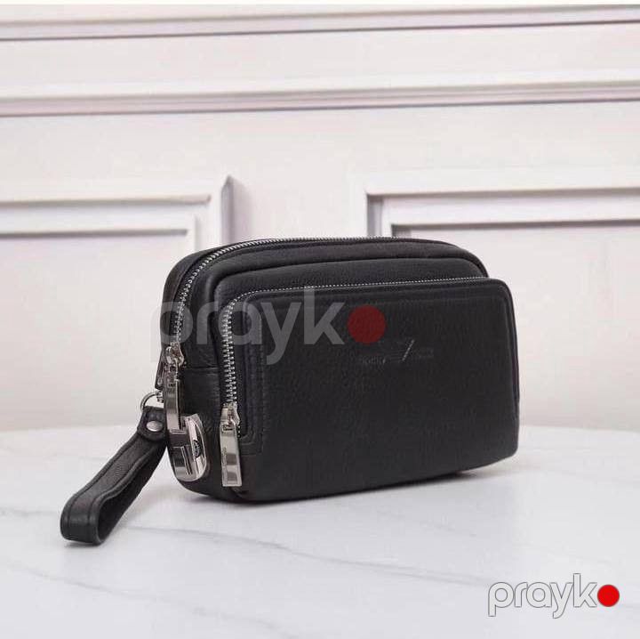 Borsetka FX1050, təbii dəri, qara, 23x15 sm — Mallar, Bakı (2)