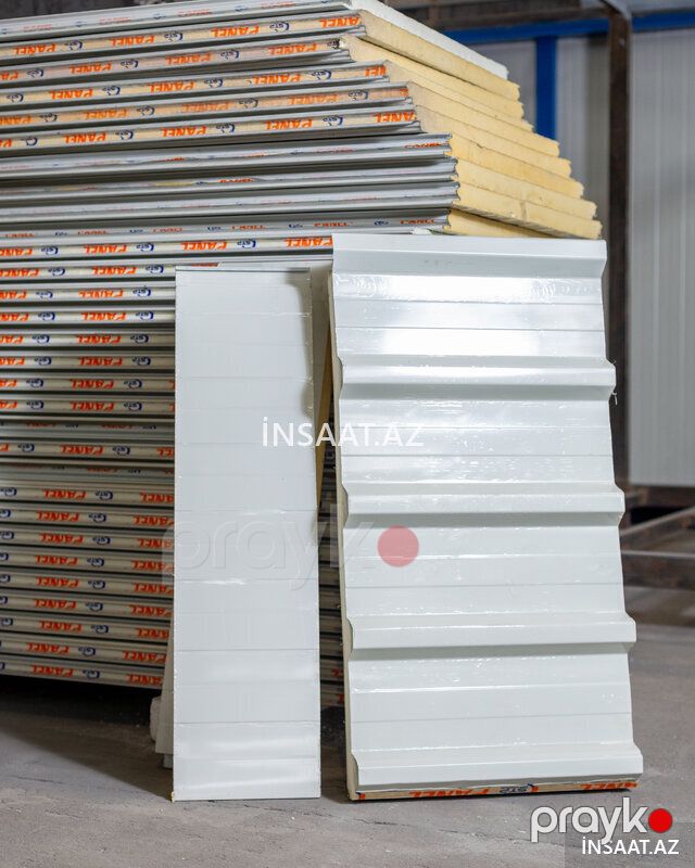 40 mm Pur Sendviç Panel Zavod Qiyməti — Tikinti blokları, kərpic və panellər, Bakı (3)