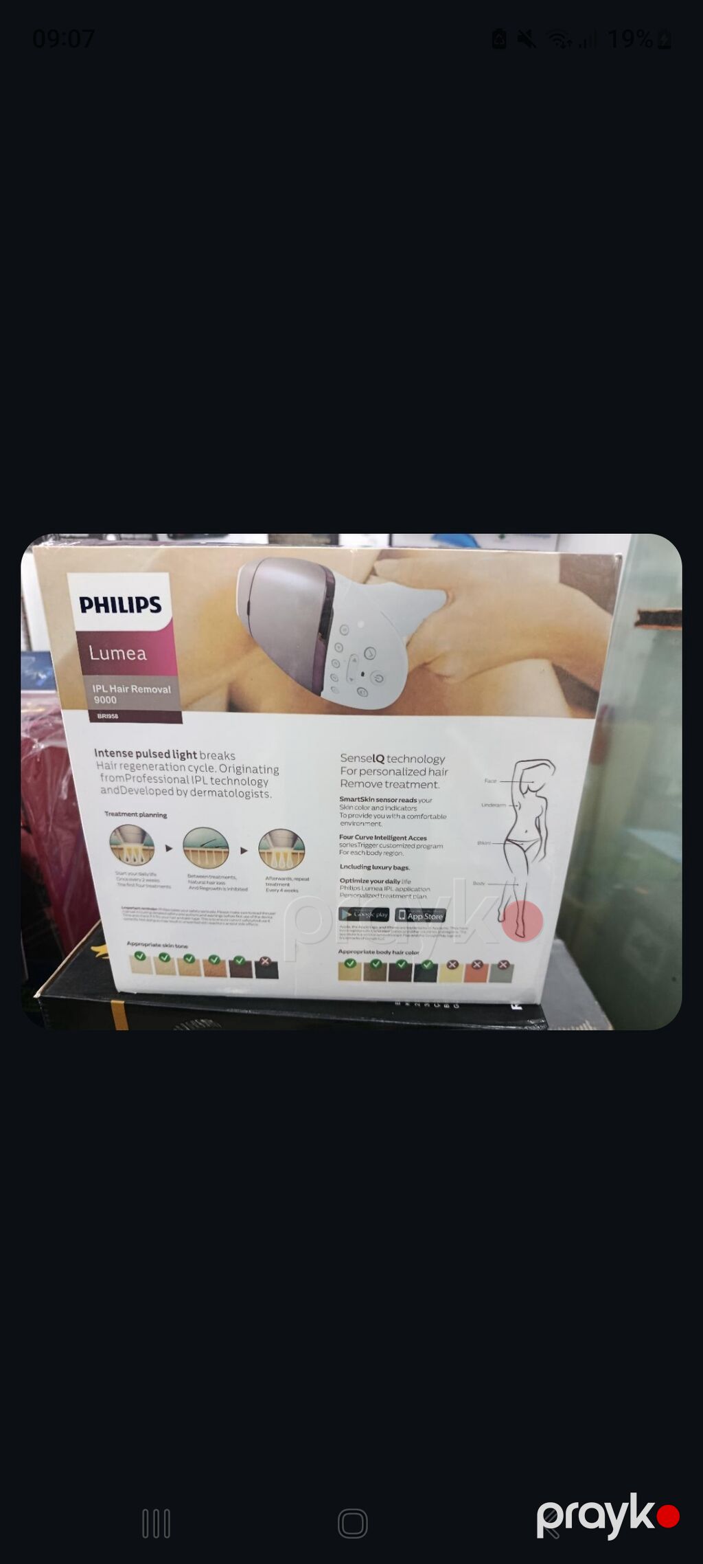 Philips Lumea IPL Hair Removal 9000 (BRI955) - IPL texnologiyası ilə — Usturalar, trimmerler və epilyatorlar, Masazır (2)