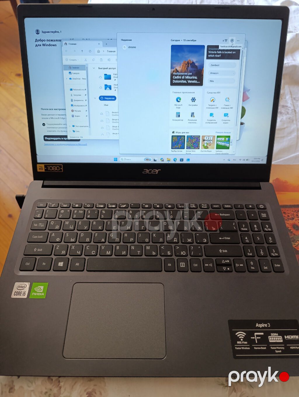 Acer noutbuku satılır, qiymət dəyərindən ucuz qeyd olunub — Acer, Bakı (2)