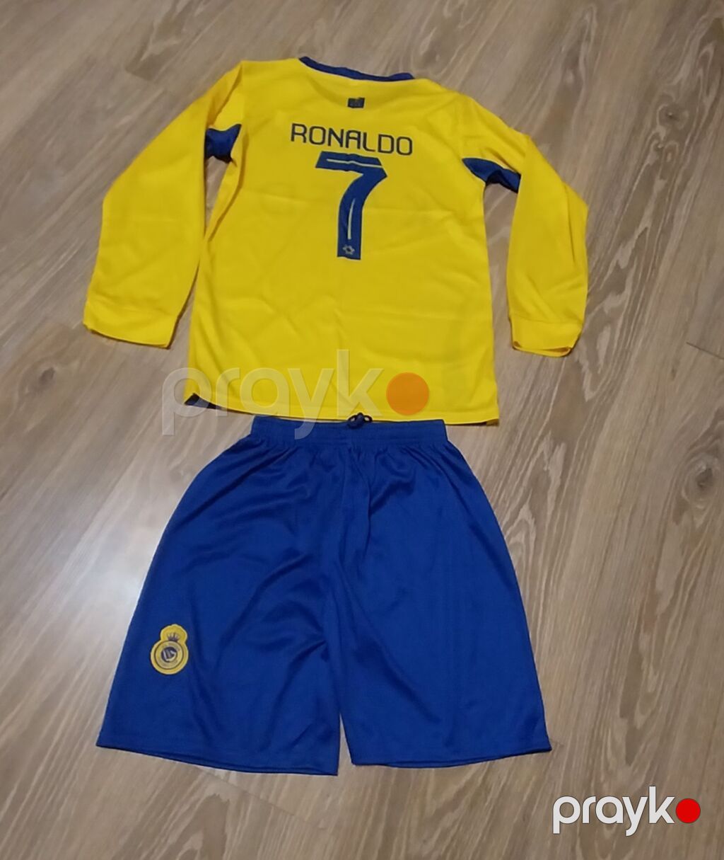 Uşaq futbol forması dəsti - Komanda rəngləri: sarı (köynək) və göy — İdman geyimi, Digah (2)