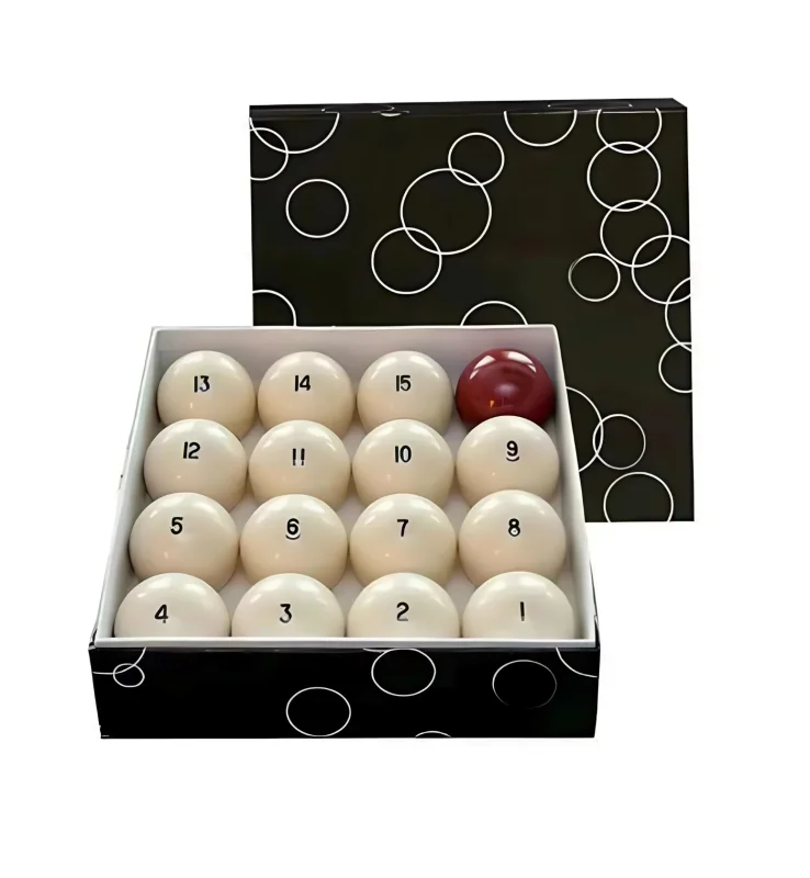 Bilyard üçün top dəsti WS0785, 68 mm, ağ/qırmızı — Bakı