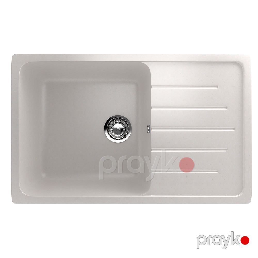 Ulgran mətbəx çanağı (moyka) seramik 1-Lİ ağ 750x495 U-400-331 — Ev malları, Bakı (2)