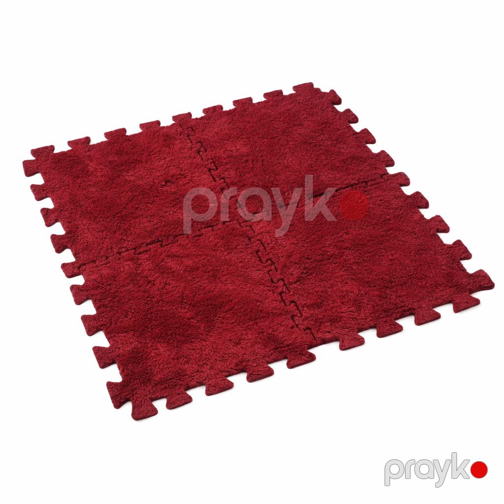 Uşaqlar üçün döşəmə-pazl 77180620, EVA, 30x30x1 sm, 10 hissə, tünd qırmızı — Mallar, Bakı (2)