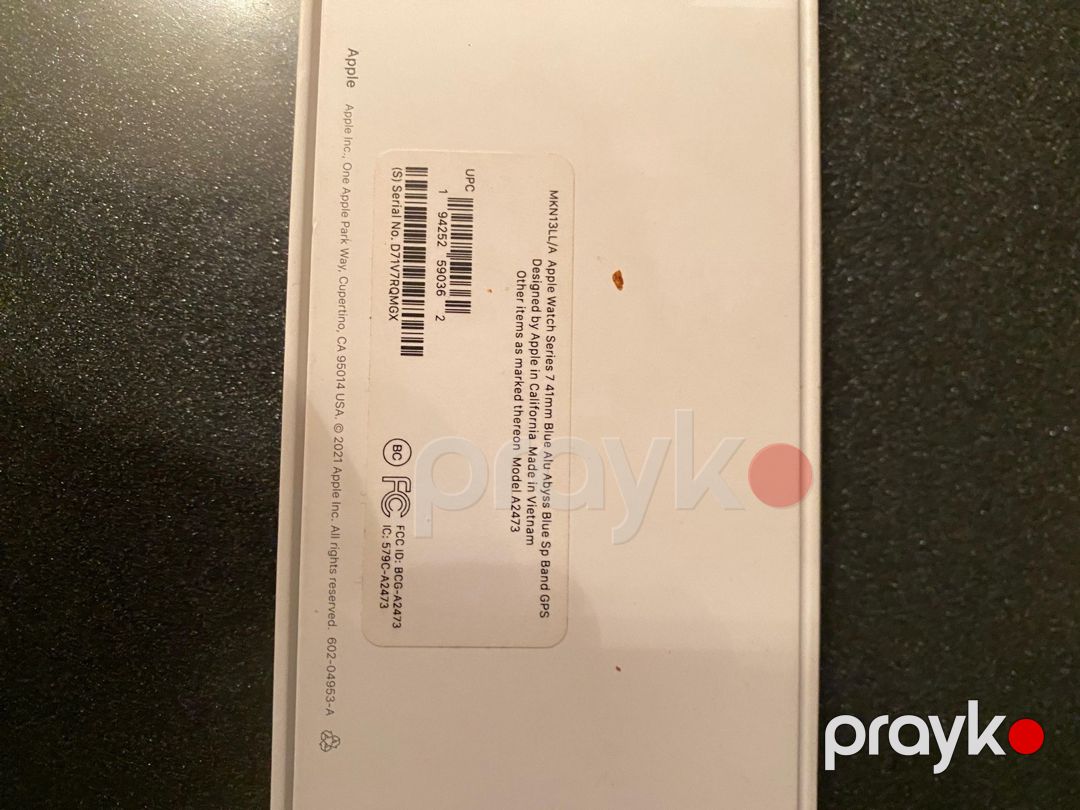 Apple Watch Series 7 Aluminum Blue 41mm — Ağıllı saatlar və biləkliklər, Bakı (2)