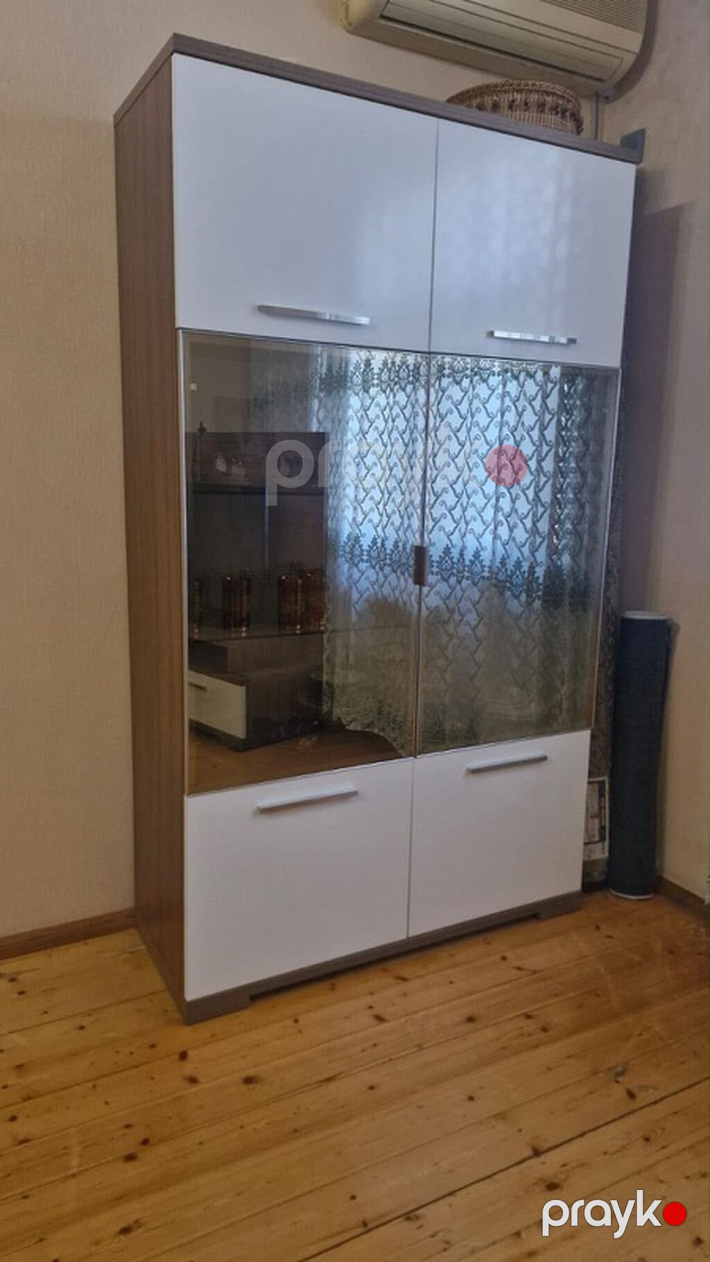 Qonaq otağı üçün mebel dəsti Tərkibi: - TV stendi: ağ-qəhvəyi rəng — Qonaq otağı üçün, Bakı (2)