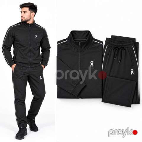 Kişilər üçün idman kostumu 84122230, poliester, qara, ölçü M — Bakı