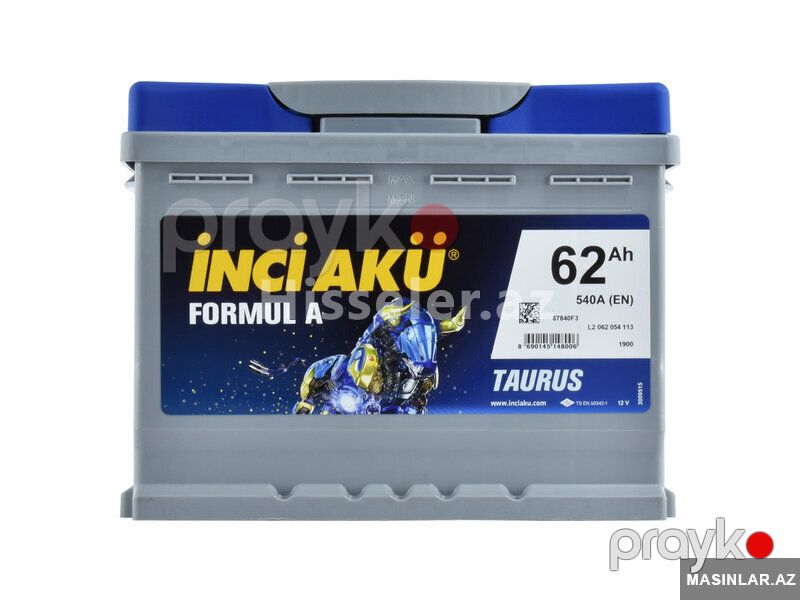 Akkumulyator Inci Aku Formula 62 Ah — Akkumulyatorlar, Bakı (4)